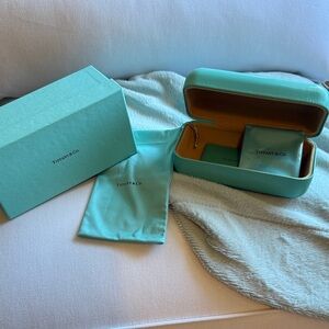 Tiffany & Co. Teal Box and Pouch Set